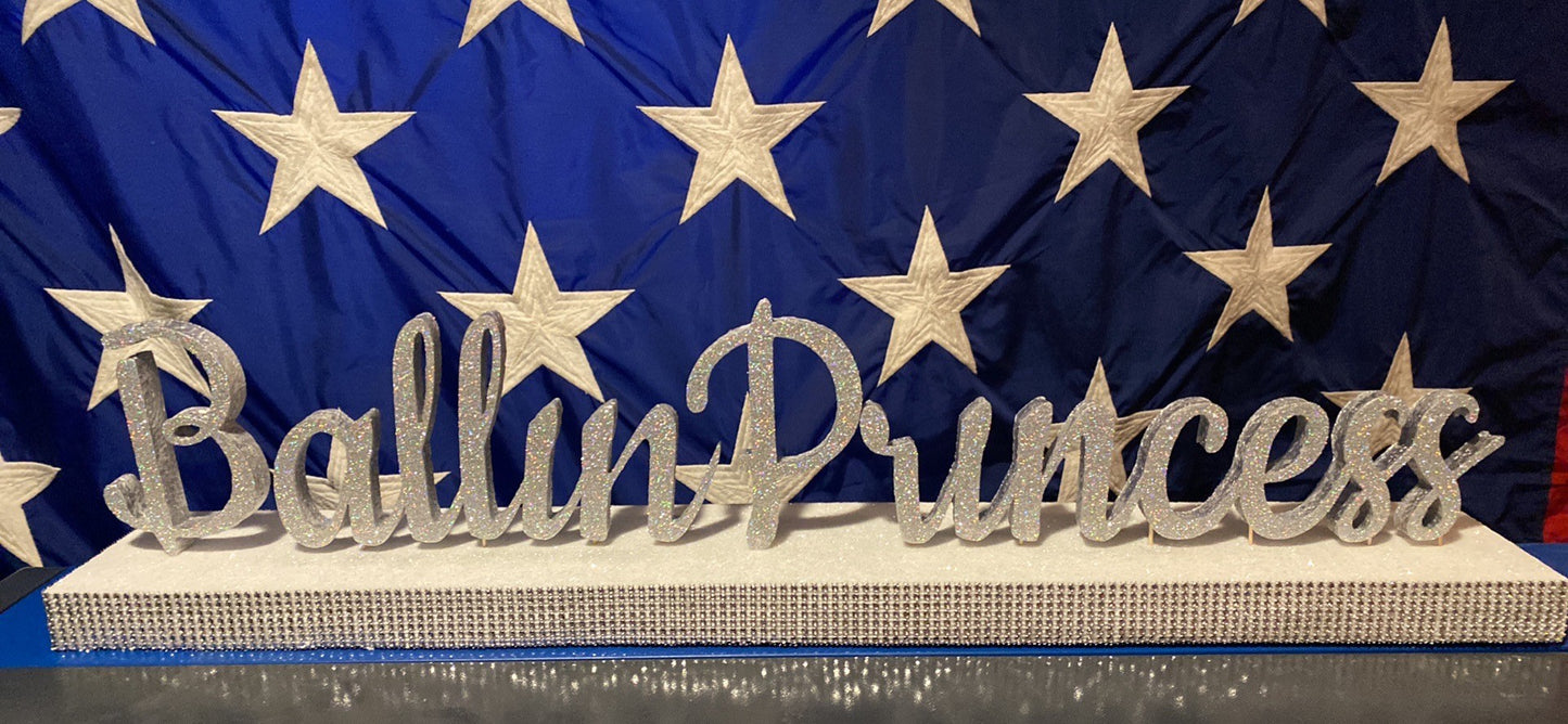 Center Piece/My Sweet 16/ Glitter Name