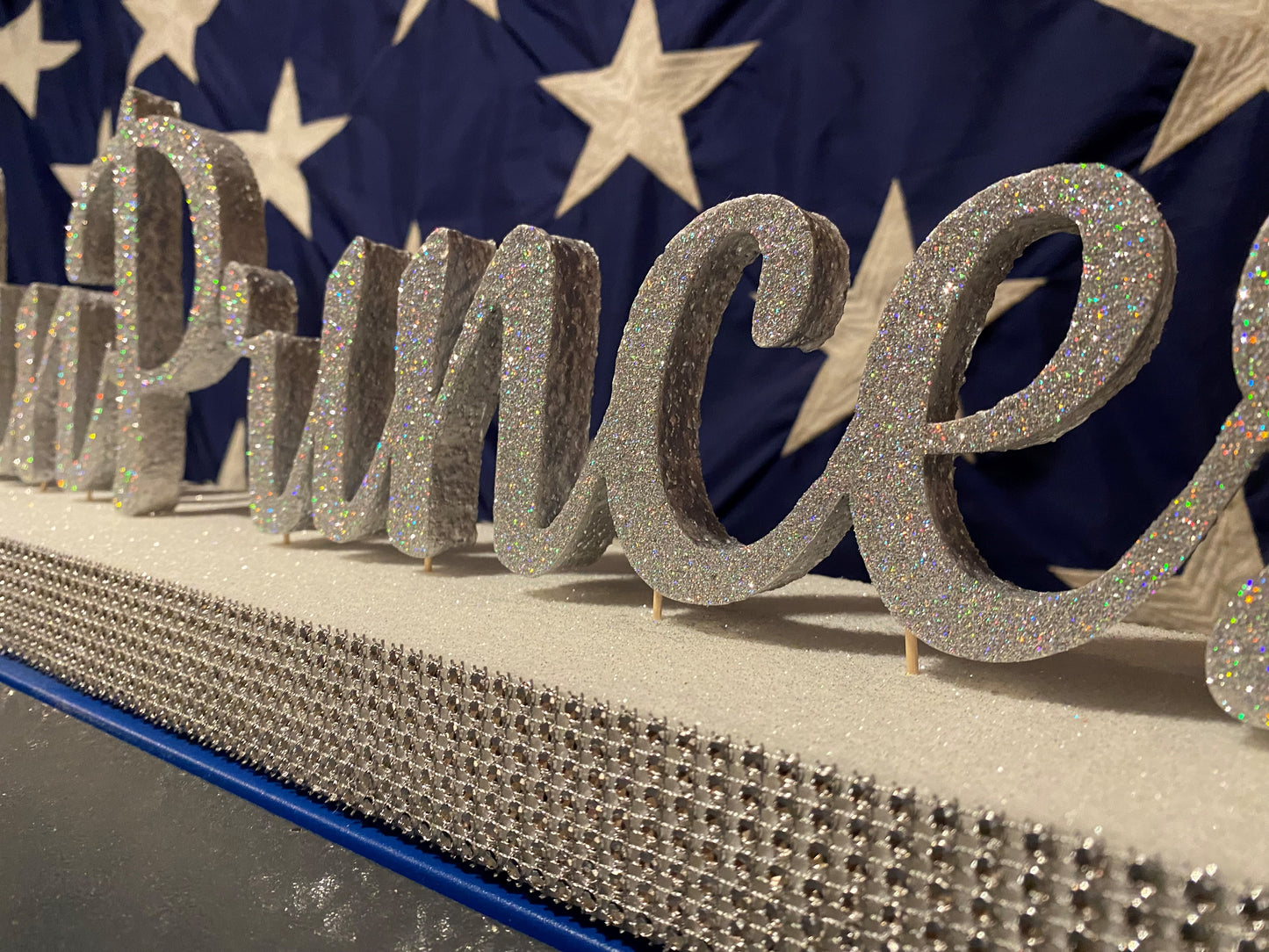 Center Piece/My Sweet 16/ Glitter Name