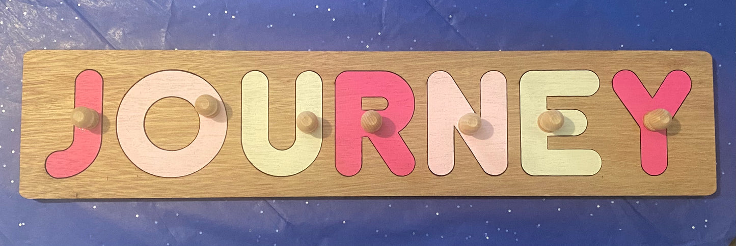 Wooden Name Montessori Puzzle