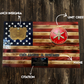 Handcrafted Military Tribute Wooden American Flag