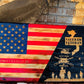Traditional Rustic American Flag